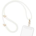 シリコンショルダーストラップ 自由に長さ調整できる 3way 全5色 蓄光 ホワイト(MOT-STRAP01) MOTTERU