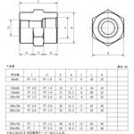 鍛鋼製ねじ込み式管継手 ねじ込み  白 異径ソケット 藤井高圧