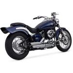 1810-0556 ShortShots Staggered ショートショットスタッガード クローム マフラー 1810-0556 Vance&Hines
