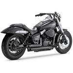 1810-2023 ShortShots Staggered ショートショットスタッガード ブラック マフラー 1810-2023 Vance&Hines