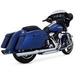 1801-1070 TwinSlash Round ツインスラッシュ ラウンド スリップオン クローム マフラー 1801-1070 Vance&Hines