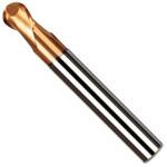 AlTiNコート高硬度用超硬2枚刃ネック付ボールエンドミル WIDIN