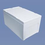 EPSC-MS-50-4 発泡スチロール大型保冷箱 140サイズ(カゴ車等に) ホワイトバリーン