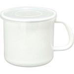 MS-12M ホワイトシリーズ 持ち手付きストッカー丸型 野田琺瑯