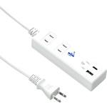 VFC39A2AC1C 国内海外兼用2AC2USB3.9A 1mタイプC付 ヤザワコーポレーション