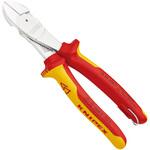 T 絶縁強力斜ニッパー (落下防止リング付き) KNIPEX(クニペックス)