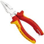 絶縁ニードルノーズペンチ (落下防止リング付き) KNIPEX(クニペックス)