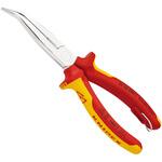 絶縁先曲ラジオペンチ (落下防止リング付き) KNIPEX(クニペックス)