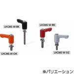 ミニクランプレバー ばね座金組み込みタイプ・フラットタイプ(おねじ・ステンレス製) LHCMS‐W NBK(鍋屋バイテック会社)
