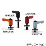 ミニクランプレバー 平座金組み込みタイプ・フラットタイプ(おねじ) LHCM‐LW NBK(鍋屋バイテック会社)