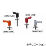 ミニクランプレバー 平座金組み込みタイプ・フラットタイプ(おねじ・ステンレス製) LHCMS‐LW NBK(鍋屋バイテック会社)