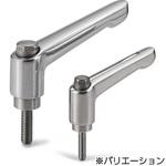クランプレバー(おねじ・オールステンレス製) LDMS‐AS‐HP NBK(鍋屋バイテック会社)