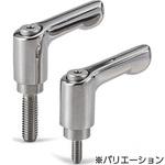 ミニクランプレバー(おねじ・オールステンレス製) LDCMS‐NI‐HP NBK(鍋屋バイテック会社)