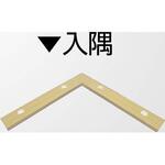 アルミ見切材 フロアーエッジ FEPG-2用Lコーナー入隅 ヤスダインテリアサプライ