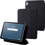 TBWA22RWVPF2BK iPad 10.9インチ 第10世代 ( 2022 ) 用 ケース ソフトレザー カバー マグネット装着 手帳型 スリープ対応 2アングル スタンド機能付 軽量 超薄型 ブラック エレコム