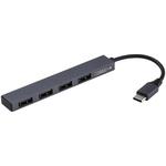UH-C2584GY USB2．0Type-C4ポート変換ハブ ナカバヤシ