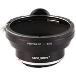 KF-P67EF レンズマウントアダプター キヤノンEFマウント変換 K&F Concept (ケーアンドエフコンセプト)