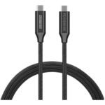 APC-V2010CC-4KU3G2-B USB Type-C to C ケーブル(4K・100W出力/10Gbps/2.0m)ブラック アドテック