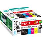 ECI-C381XL-6P リサイクルインク キヤノン対応 BCI-381XL+380XL/6MP エコリカ
