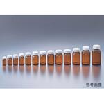 軽量規格瓶 褐色 マルエム(理化学・容器)