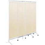 3連スライドスクリーン ベージュ TB-1565 H180CM 高田ベッド製作所