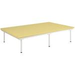 TB-1486(100X45CM) SD訓練台 ビニルレザーアイボリー TB-1486 100X200X45CM 高田ベッド製作所