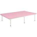 TB-1486(100X45CM) SD訓練台 ビニルレザーピンク TB-1486 100X200X45CM 高田ベッド製作所