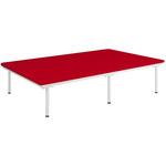 TB-1486(100X45CM) SD訓練台 ビニルレザーレッド TB-1486 100X200X45CM 高田ベッド製作所