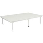 TB-1486(120X45CM) SD訓練台 ビニルレザー白 TB-1486 120X200X45CM 高田ベッド製作所