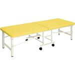 TB-1282(65X180X60CM) 折りたたみ式診察台 ライトベンダー  ビニルレザーイエロー TB-1282 65X180X60CM 高田ベッド製作所
