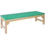 TB-743(60X180X50CM) 木製診察台 ビニルレザーライトグリーン TB-743 60X180X50CM 高田ベッド製作所