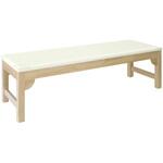 TB-743(60X180X60CM) 木製診察台 ビニルレザー白 TB-743 60X180X60CM 高田ベッド製作所