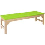 TB-743(60X180X60CM) 木製診察台 ビニルレザー抹茶 TB-743 60X180X60CM 高田ベッド製作所