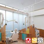【オーダー】防炎・帯電防止・抗菌・透明 TC-2330 ビニールカーテン  厚さ0.3mm(Sカン付き) TOSO