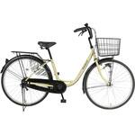 防災サイクル 26型 LEDオートライト付 ノンパンク シティサイクル 【完成組立品】 東部