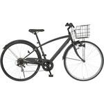 防災サイクル 27型 6段変速付 ノンパンク シティサイクル クロスバイク【完成組立品】 東部