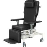 車いす式油圧ストレッチャー ビニルレザー黒 TB-1398 76X180X50-80 高田ベッド製作所
