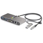 USB-Cハブ/2ポート/2x USB-A/USB 3.2 Gen 1 5Gbps/1x シリアルRS232C/100W Power Deliveryパススルー/有線LAN/Type-A/Cアダプター付属/PD対応 高速転送 充電 StarTech.com