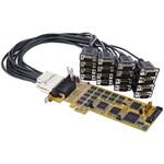 PEX16S550LP RS232C シリアルインターフェースカード/PCI Express x1/16ポート RS232C/16C1050 UART/標準&ロープロファイル/PCIe DB9 変換アダプター/Windowsのみ StarTech.com