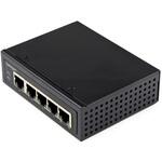 IESC1G50UP イーサネットスイッチ/産業用/アンマネージド/30W PoE+給電/5ポート RJ45/ギガビット対応/IP30準拠/DINレール・壁面取付け可能/-40～+75度/ネットワークスイッチ StarTech.com