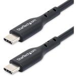 USB-Cケーブル/2m/USB 2.0/Type-C to Type-C/60W 3A PD/オス・オス/ブラック/高速充電 データ転送 StarTech.com