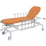 TB-1521(70X48-86CM) 手動GSストレッチャー D型 ビニルレザーオレンジ TB-1521 70X48-86CM 高田ベッド製作所