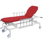 TB-1521(70X48-86CM) 手動GSストレッチャー D型 ビニルレザーレッド TB-1521 70X48-86CM 高田ベッド製作所