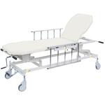 TB-1521(60X48-86CM) 手動GSストレッチャー D型 ビニルレザー白 TB-1521 60X48-86CM 高田ベッド製作所