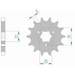 22502-14 フロントスプロケット 530-14 22502-14 AFAM(アファム)