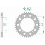 15605-42 リアスプロケット 520-42 15605-42 AFAM(アファム)