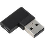 USBアダプタ Aオス - Cメス 右L型 10Gbps アイネックス