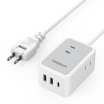 USB-C付3口ACマルチ電源タップ(2m) TESSAN