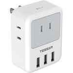 USB付3口ACマルチ電源タップ TESSAN