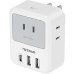 USB-C付3口ACマルチ電源タップ TESSAN